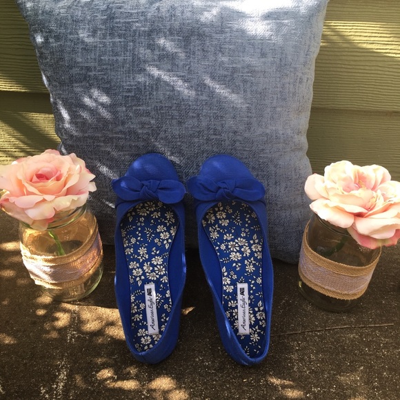 American Eagle Outfitters Shoes - AMERICAN EAGLE size 9 and a half blue flats shoes